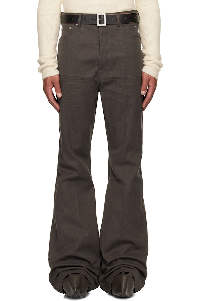 

Rick Owens Коричневые конкордансы, джинсы Болан