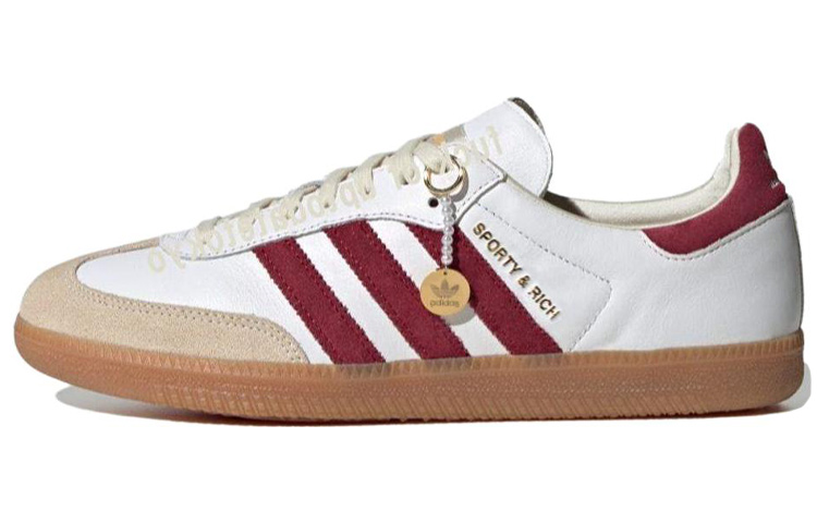 

Adidas Originals Спортивные и богатые X Adidas Samba OG белые с бордовым и красным, цвет White Red