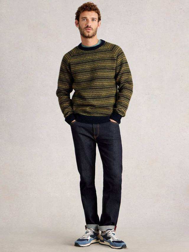 

Броктон свитер с воротником-гольф из шерстяной смеси с узором фэр-айл White Stuff