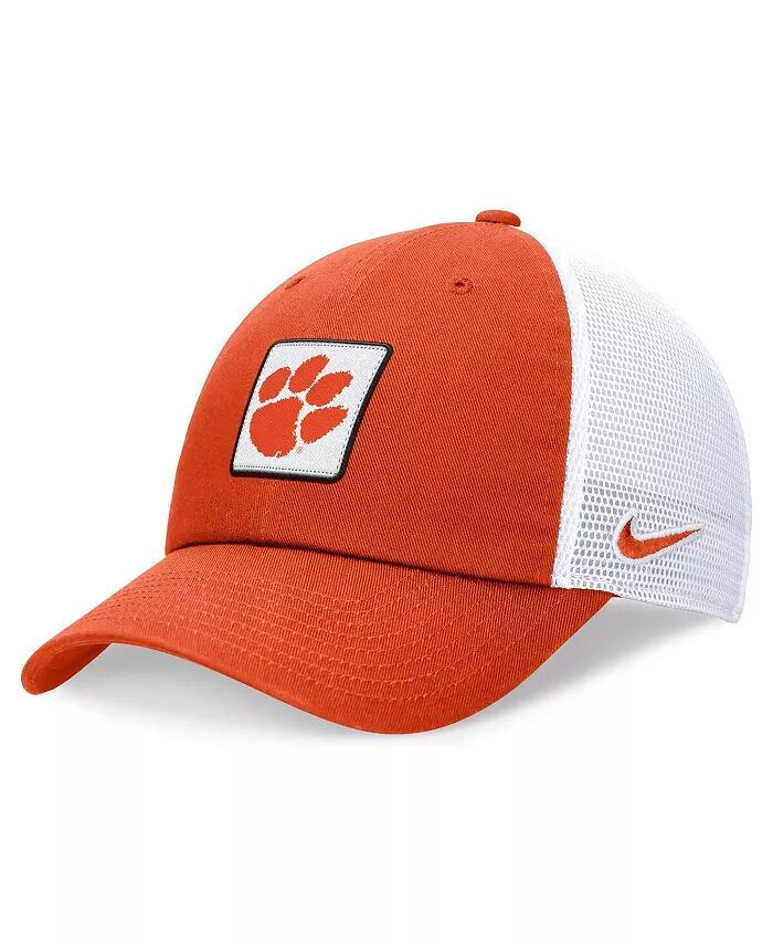 

Мужская оранжево-белая регулируемая кепка Clemson Tigers Primetime Club Trucker Nike, оранжевый