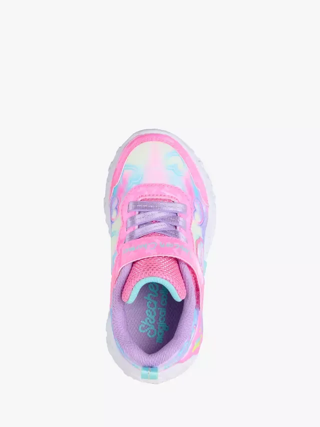 Детские кроссовки Unicorn Charmer Lil Heart Sparkles, розовые/разноцветные Skechers — фото 3