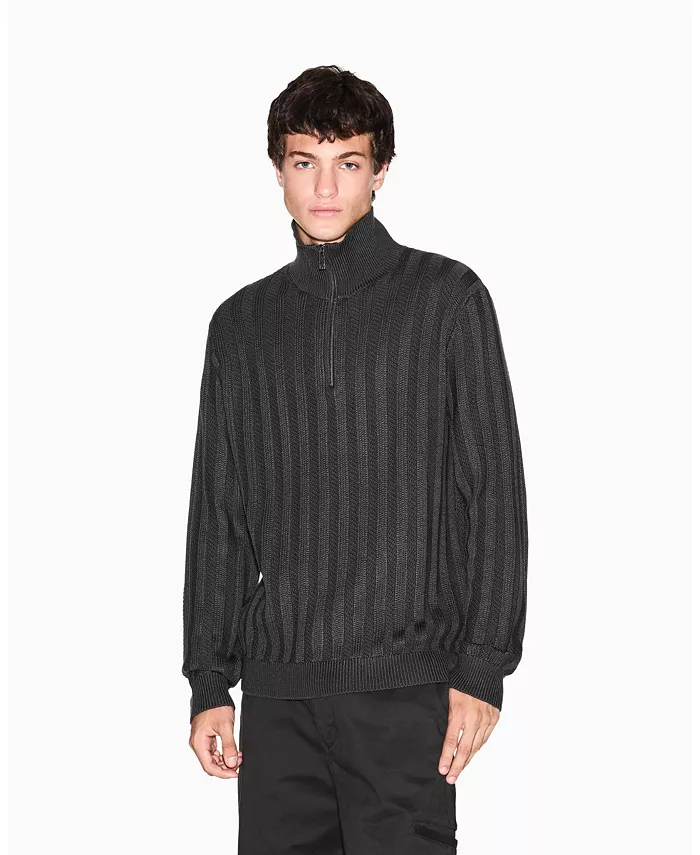 

Мужской свитер с резинкой и застежкой на четверть A|X Armani Exchange