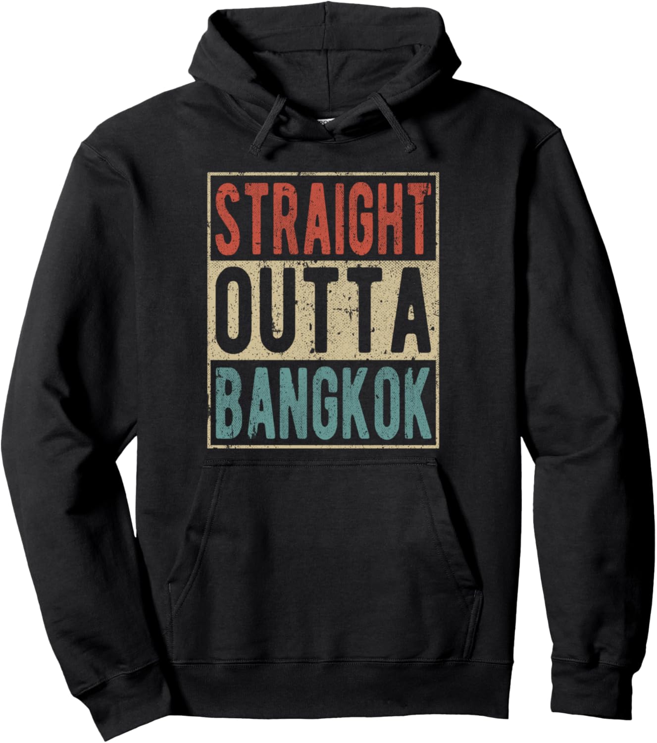 

Сувенир из Бангкока - Толстовка Straight Out Tab Bangkok Bangkok Thailand Souvenir Design, черный
