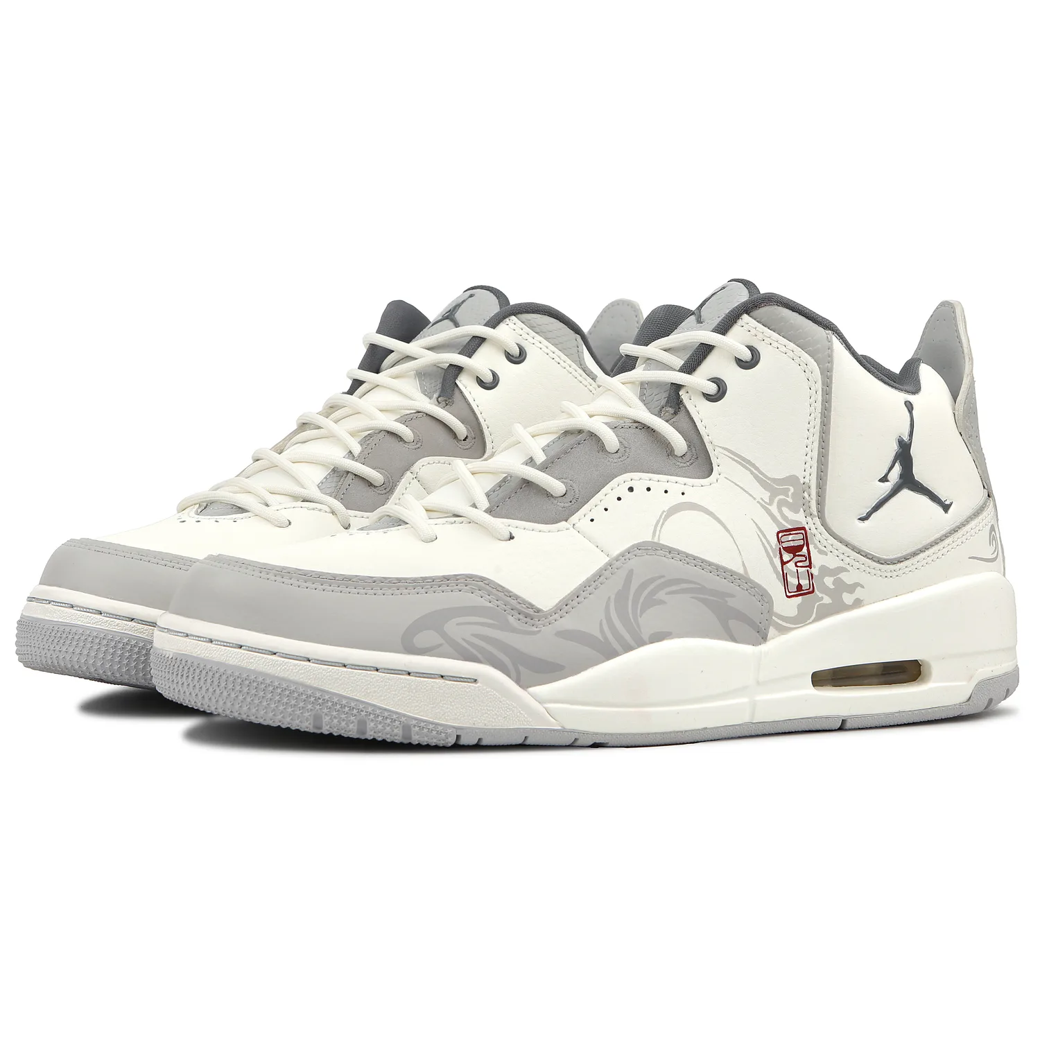 Jordan Кроссовки баскетбольные Courtside 23 Mid top Vintage мужские серо-белые — фото 4