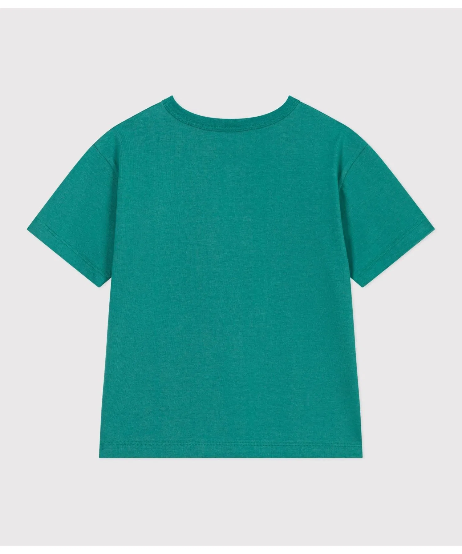 Детская хлопковая футболка с принтом PETIT BATEAU зелёная — фото 4