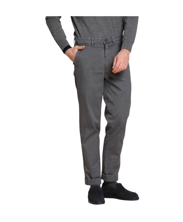 

Брюки чинос свободного кроя темно-серого цвета Mason'S, серый