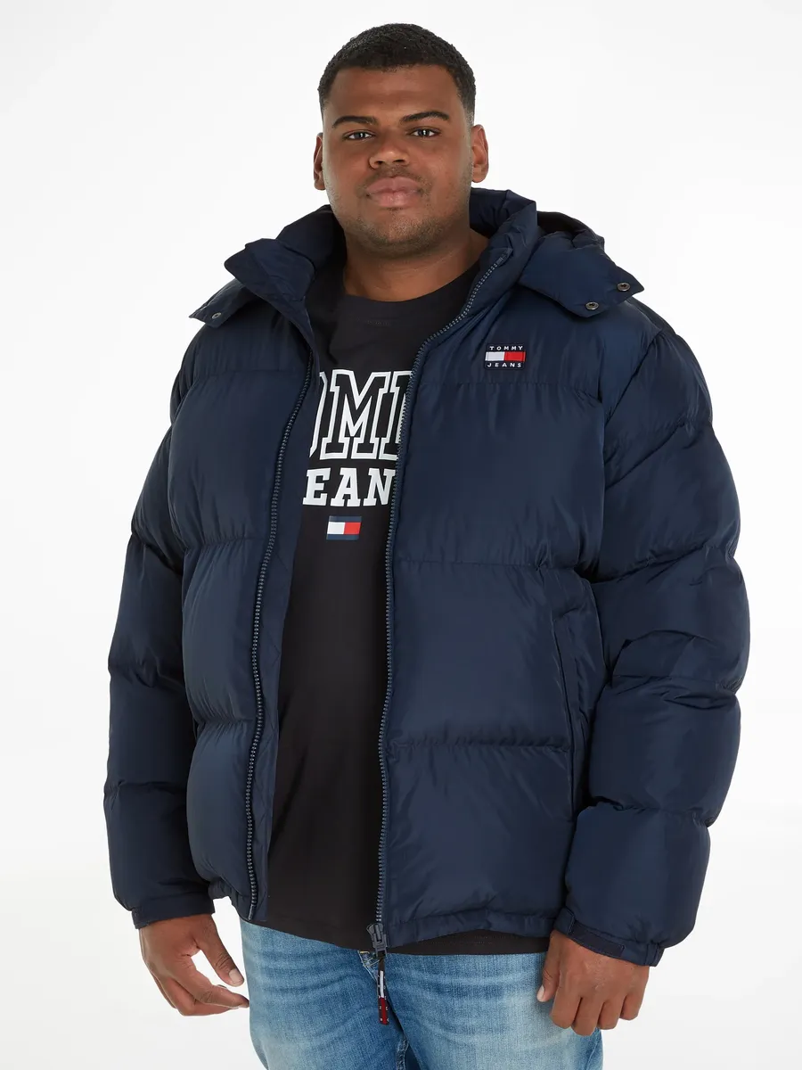 

Стеганая куртка Tommy Jeans Plus "TJM PLUS ALASKA PUFFER", с капюшоном, цвет Twilight Navy