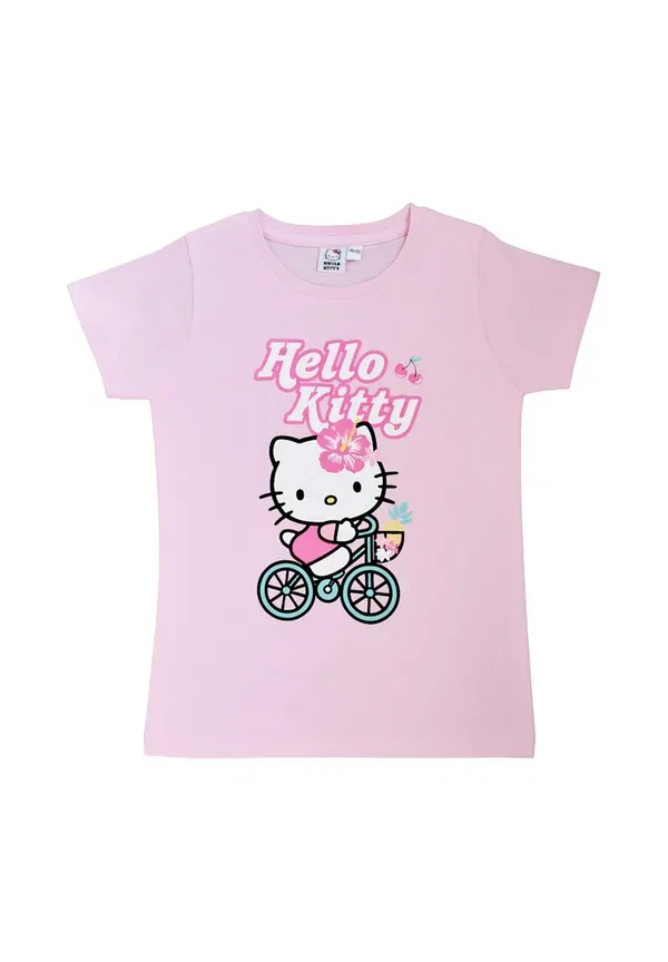 Футболка bike shirt oberteil kurzärmlig print t-shirt Hello Kitty, розовый — фото 3