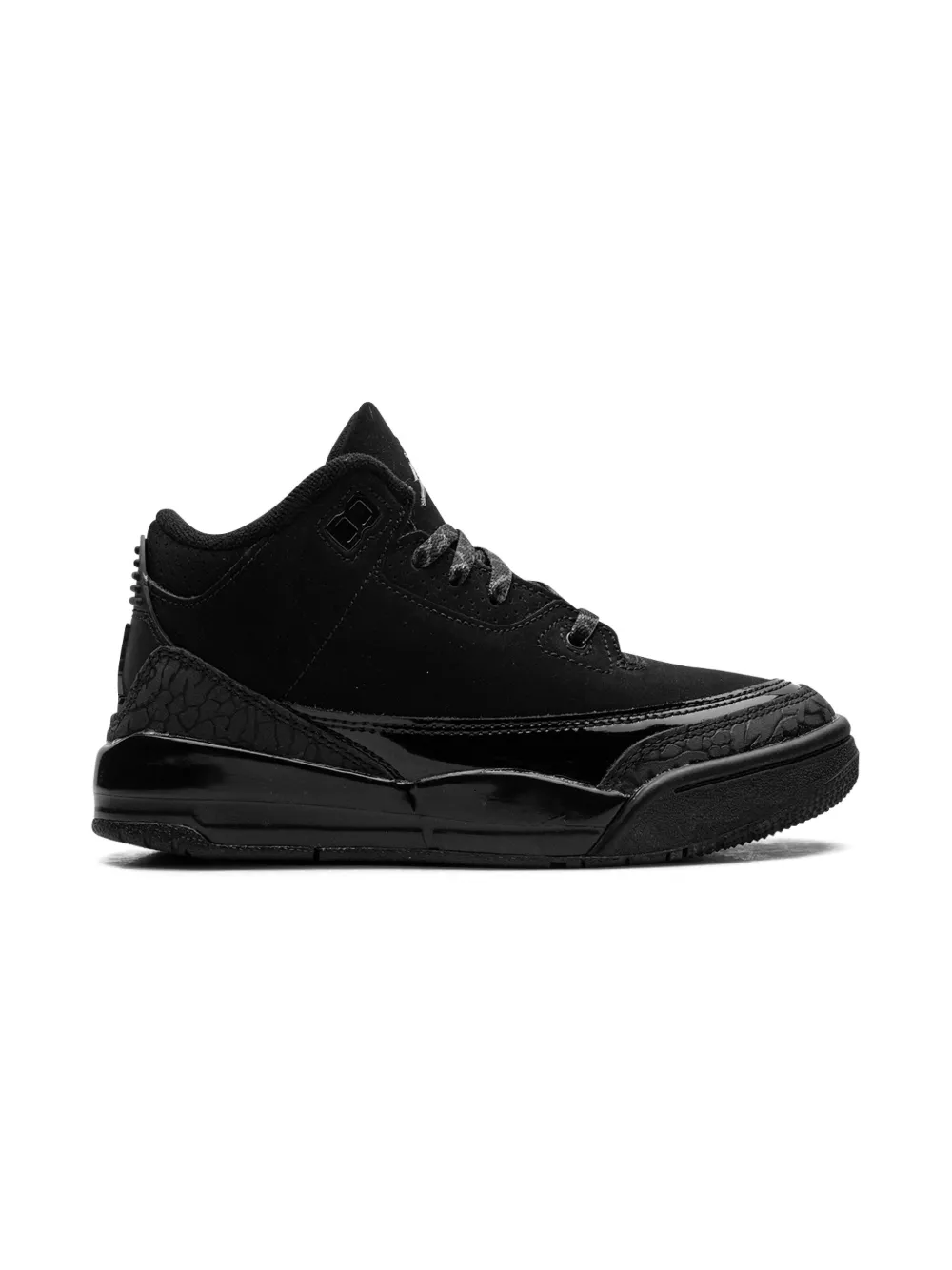Кроссовки Air Jordan 3 Black Cat 2025 Jordan Kids, черный — фото 2