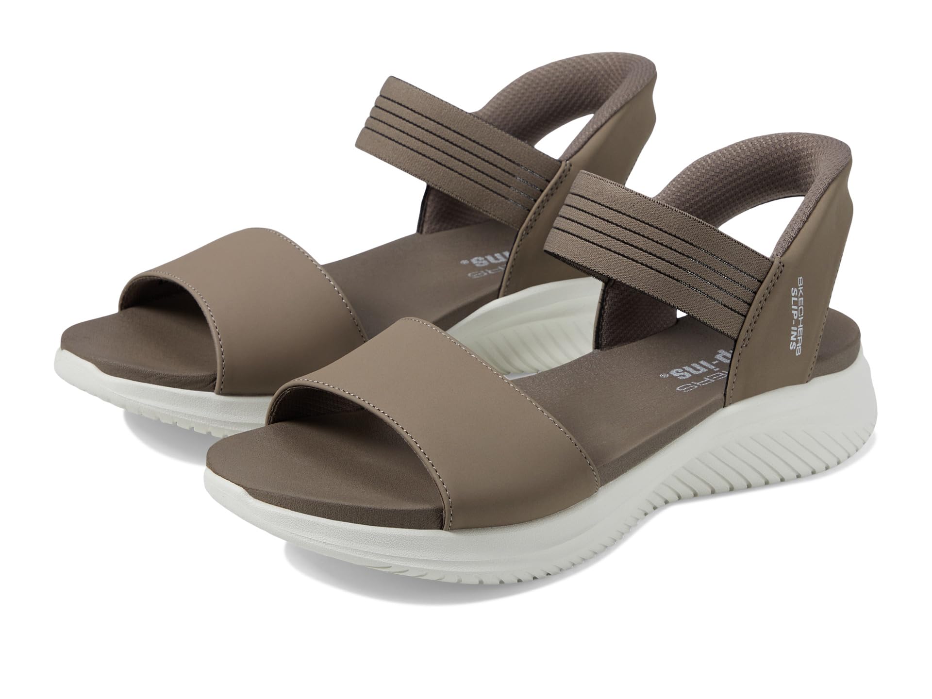 Сандалии SKECHERS Ultra Flex 3.0 - Summerville Hands Free Slip-Ins, Dark Taupe