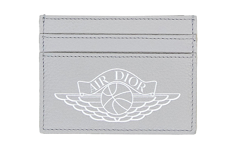 

DIOR Кожаный картхолдер Air Jordan Collaboration мужской серый