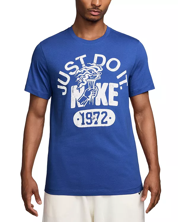 

Футболка с коротким рукавом и графическим принтом Nike, синий