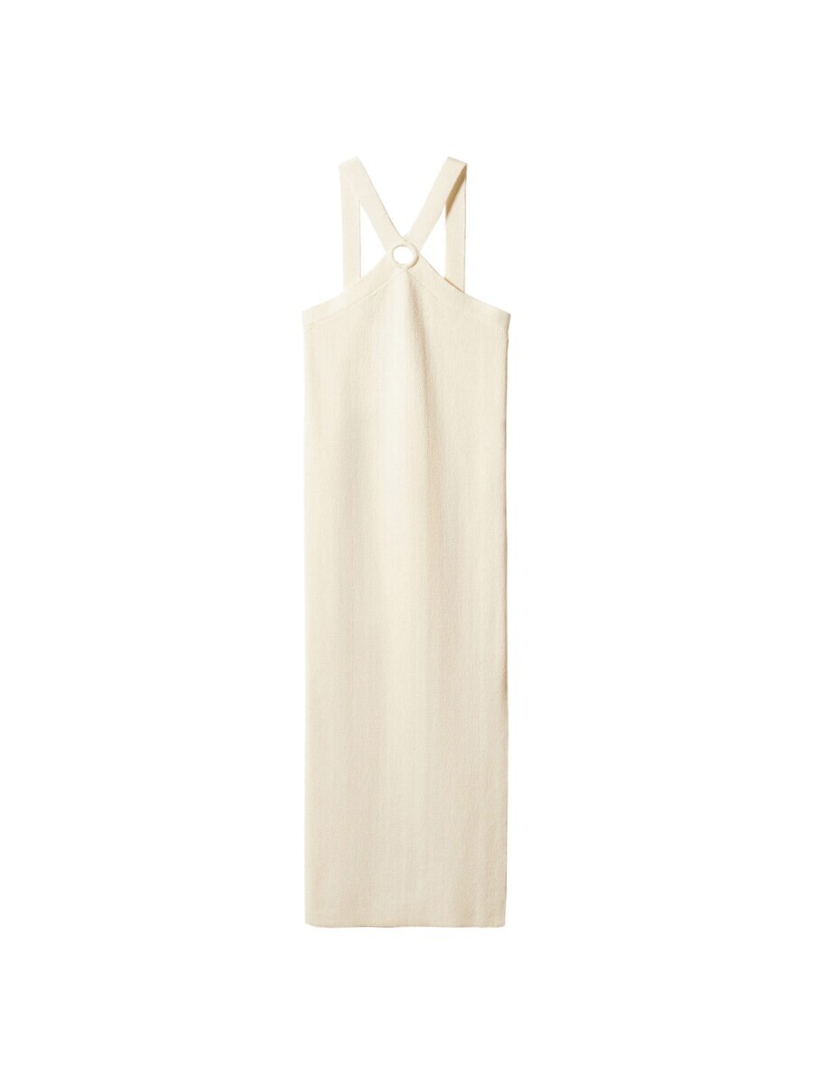 

Вязаное платье MANGO Knitted dress Thiago, бежевый