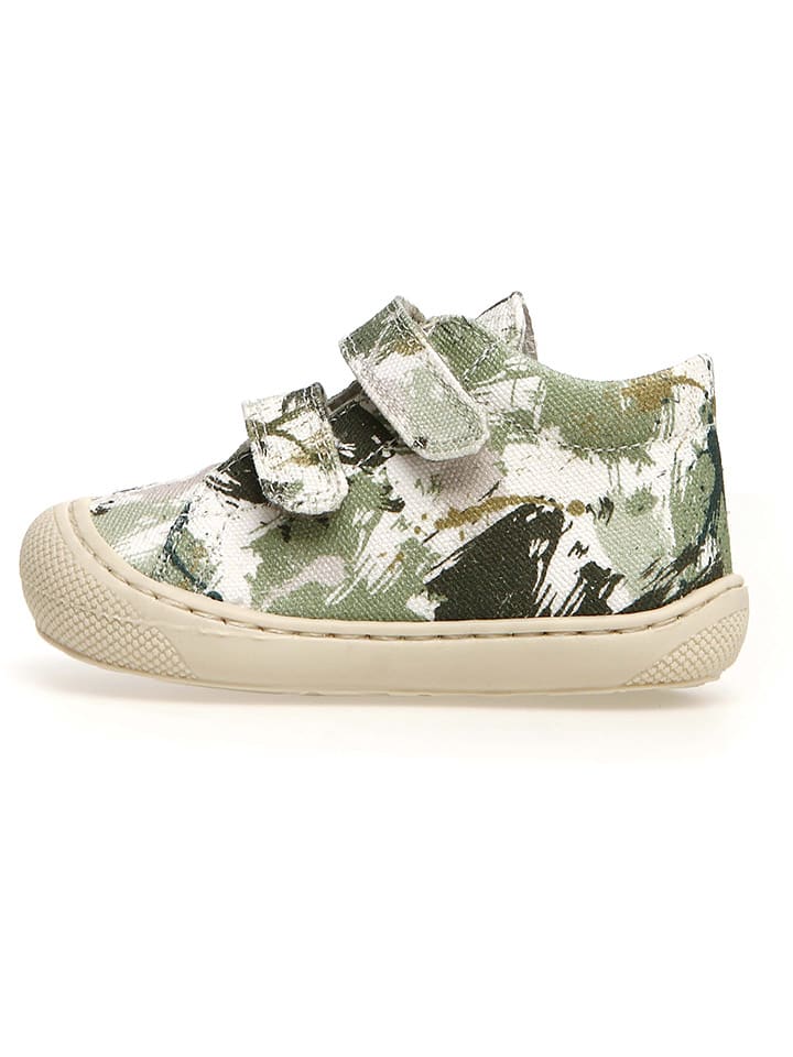 

Naturino Кожаные первые прогулочные туфли "Cocoon" цвета хаки