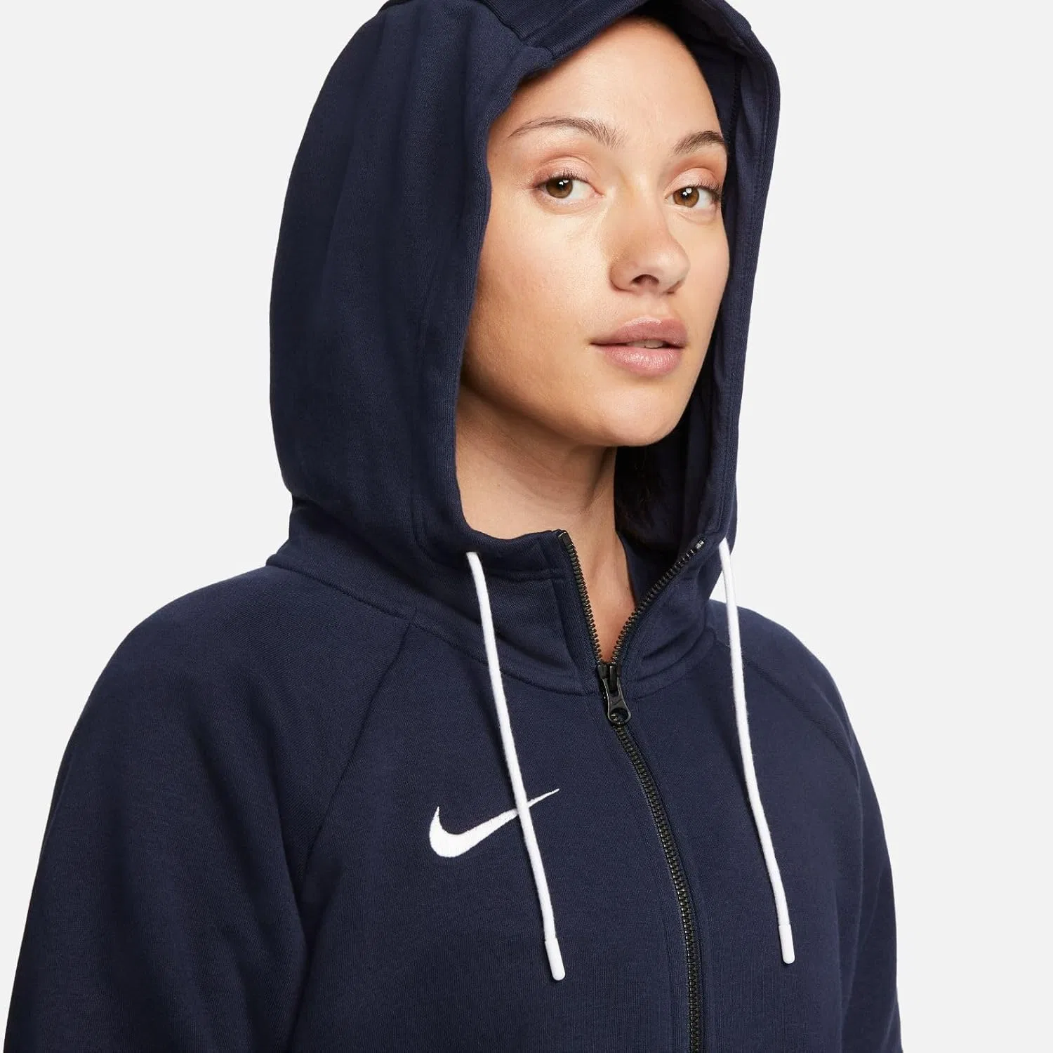 Спортивная толстовка Nike для женщин, цвет Obsidian/White — фото 4