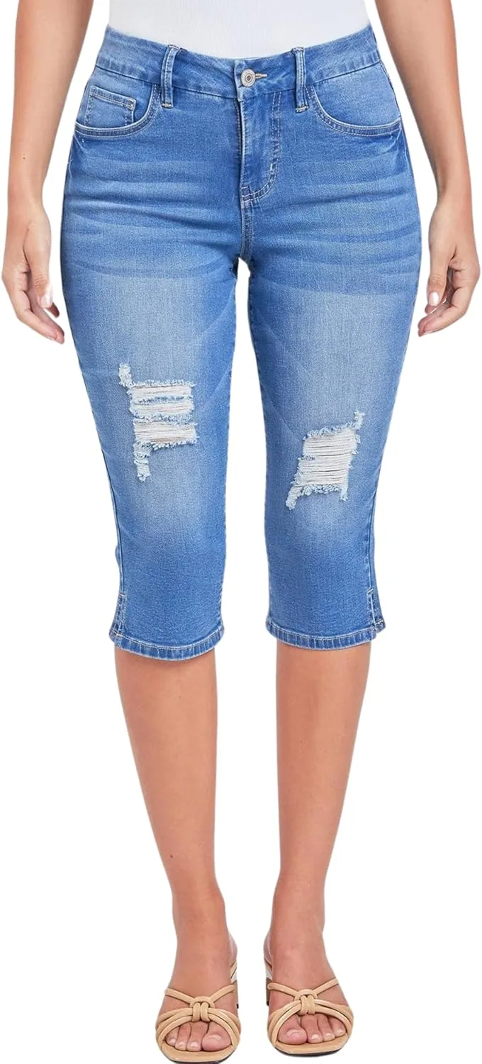 

Royalty for Me Women's Petite Curvy High Rise Capri