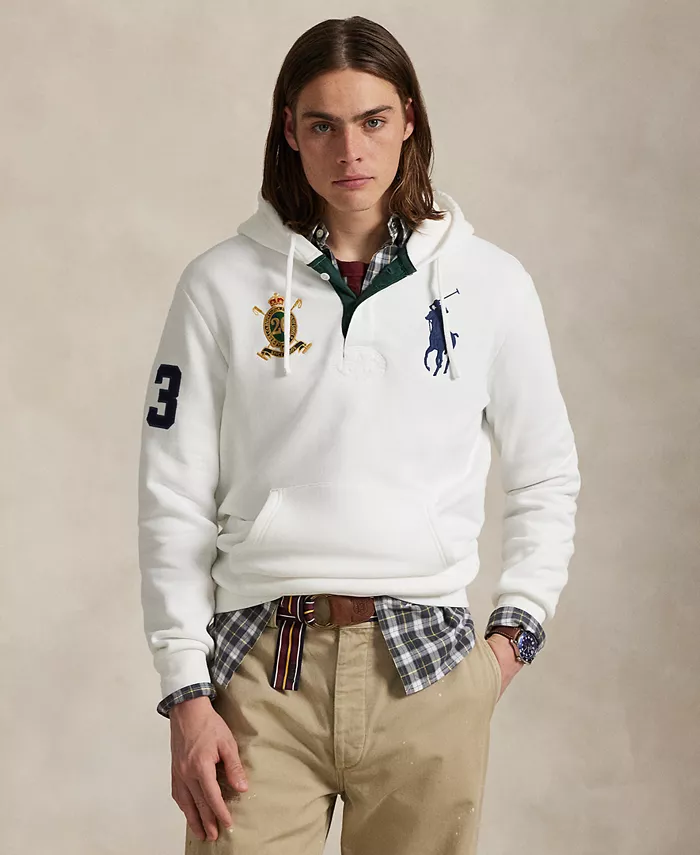 

Мужская толстовка с капюшоном Big Pony 20th Anniversary Polo Ralph Lauren, белый