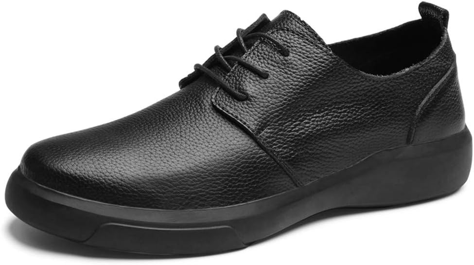 

Мужские классические туфли с шнуровкой, круглым носком, дерби, из искусственной кожи, с невысоким устойчивым каблуком, против скольжения, для торжественных событий Zuzala, черный