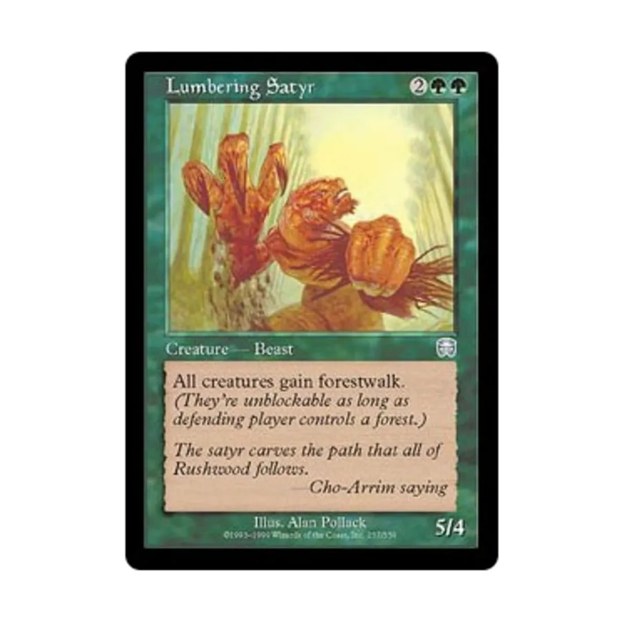 

CCG Неуклюжий сатир (U), MTG - Mercadian Masques