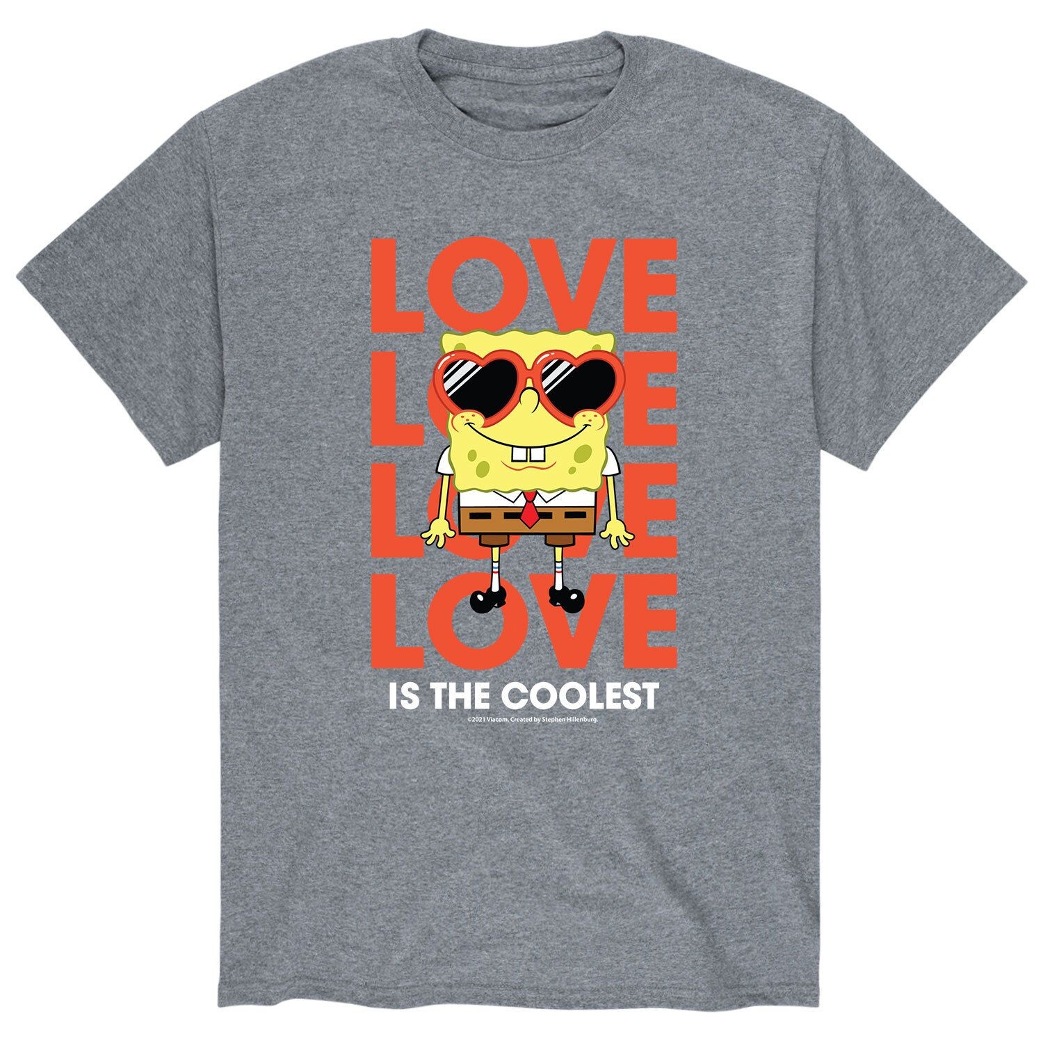 

Мужская футболка «Губка Боб Love Is The Coolest» Licensed Character