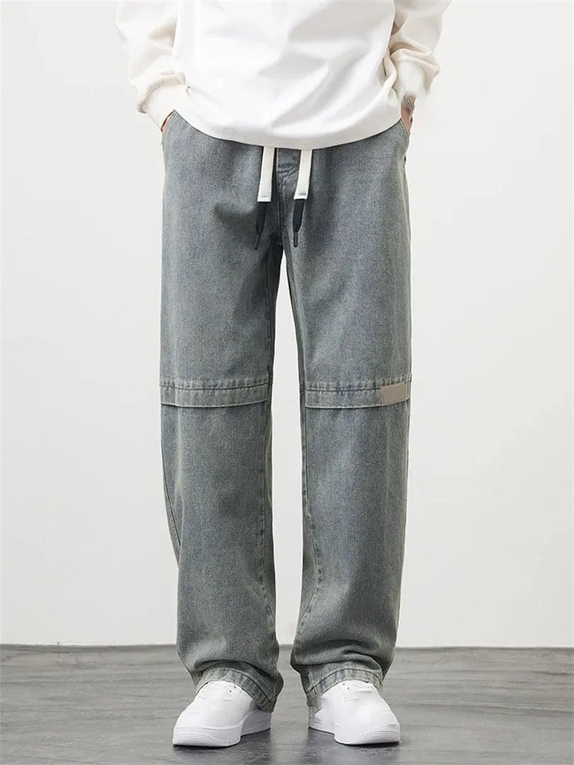 Джинсы свободные Men's Retro, черный — фото 3