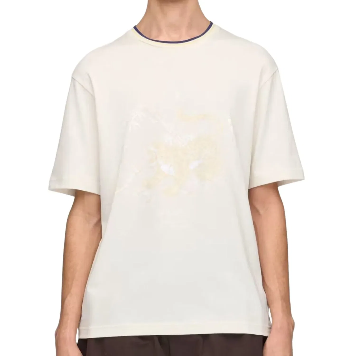 Футболка Adidas x Wales Bonner x Y3 Graphic T-Shirt 'Crew White' KS3977, белый — фото 3