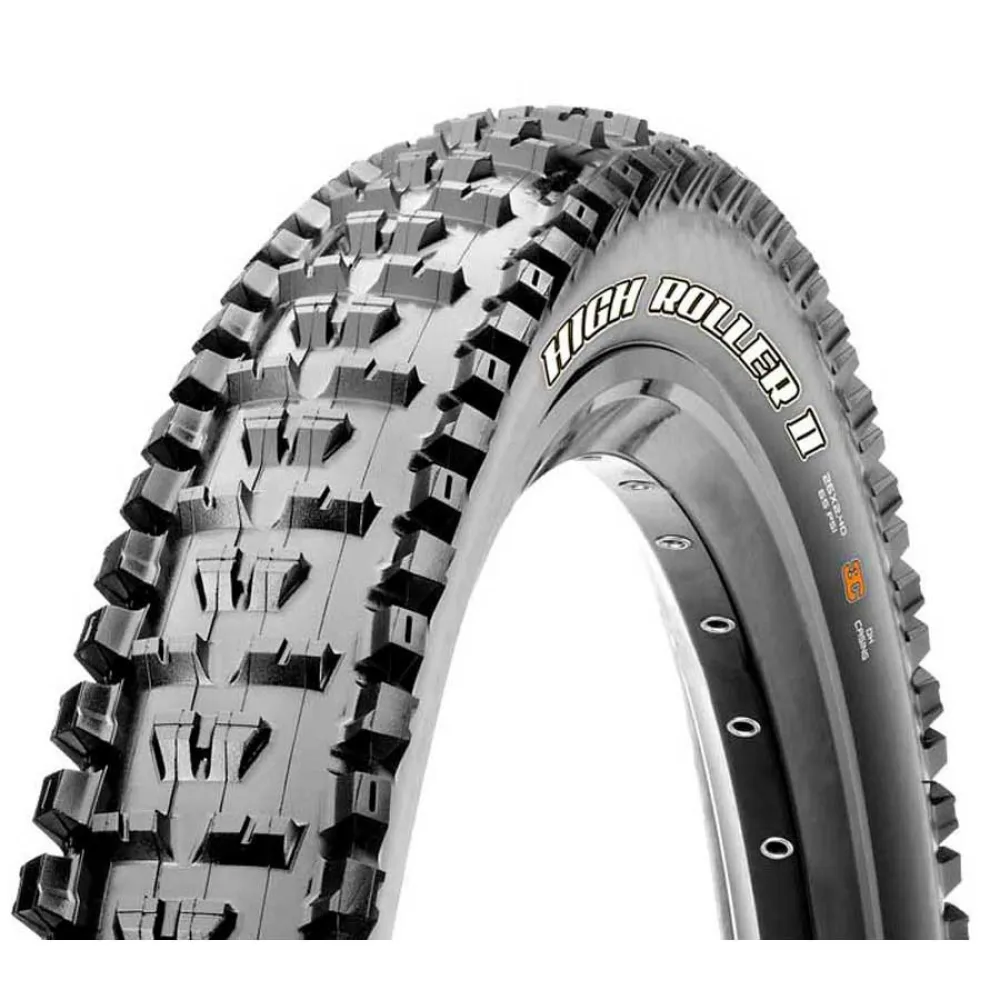 

Шина для горного велосипеда Maxxis High Roller II 3CT/EXO/TR 60 TPI Tubeless 27.5´´ x 2.30, черный