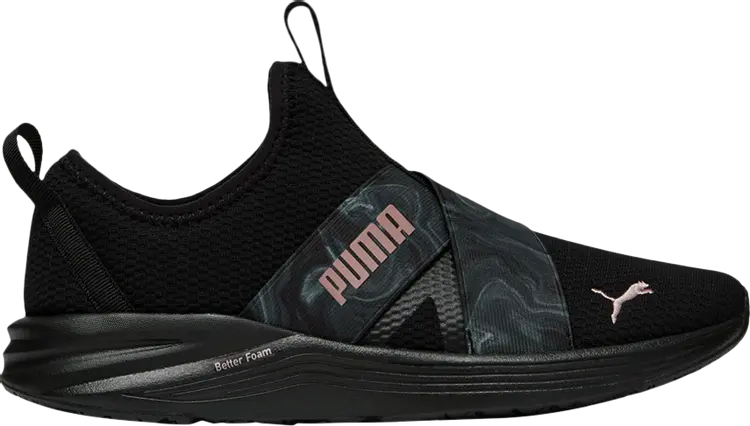 

Кроссовки Wmns Better Foam Prowl Slip-On 'Black Rose Gold', черный