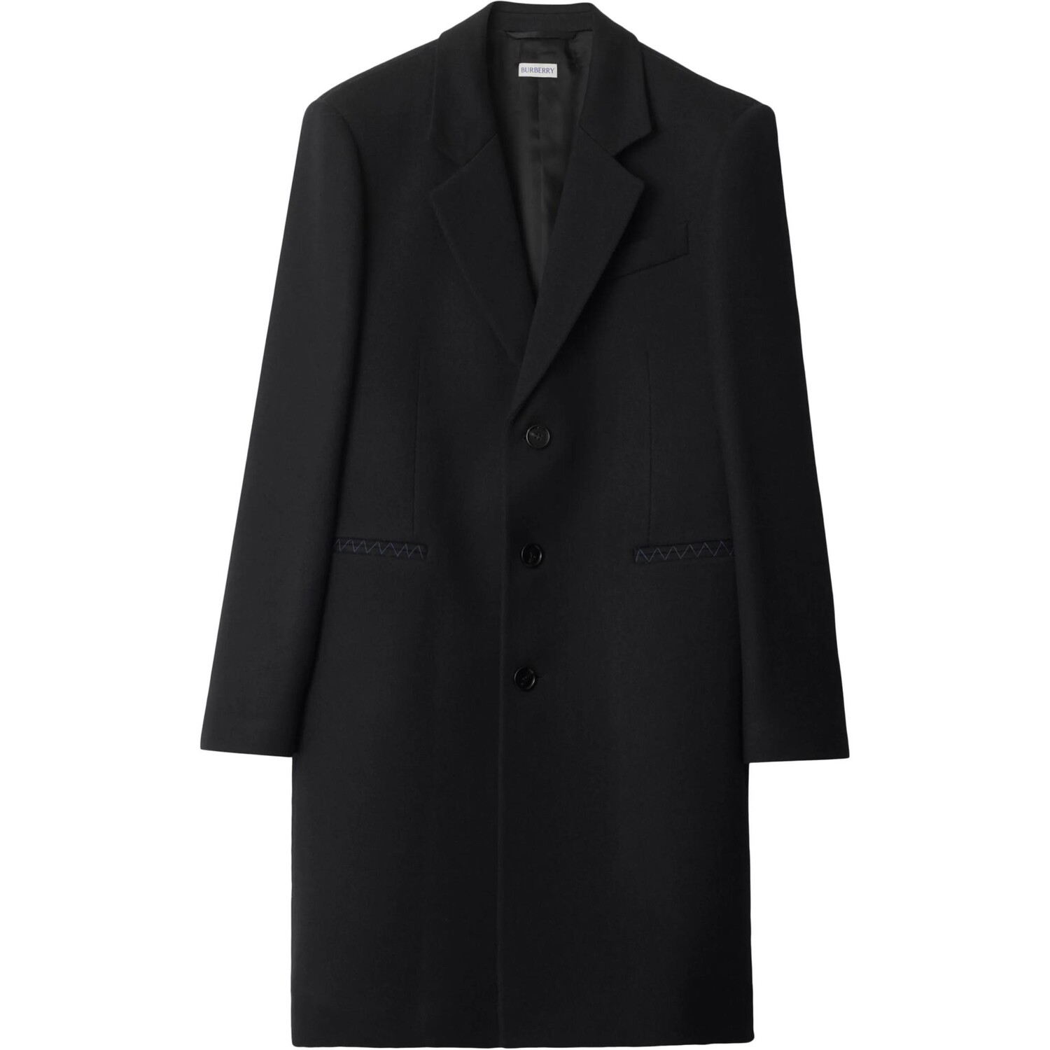 Пальто мужское Burberry, классическое, черное