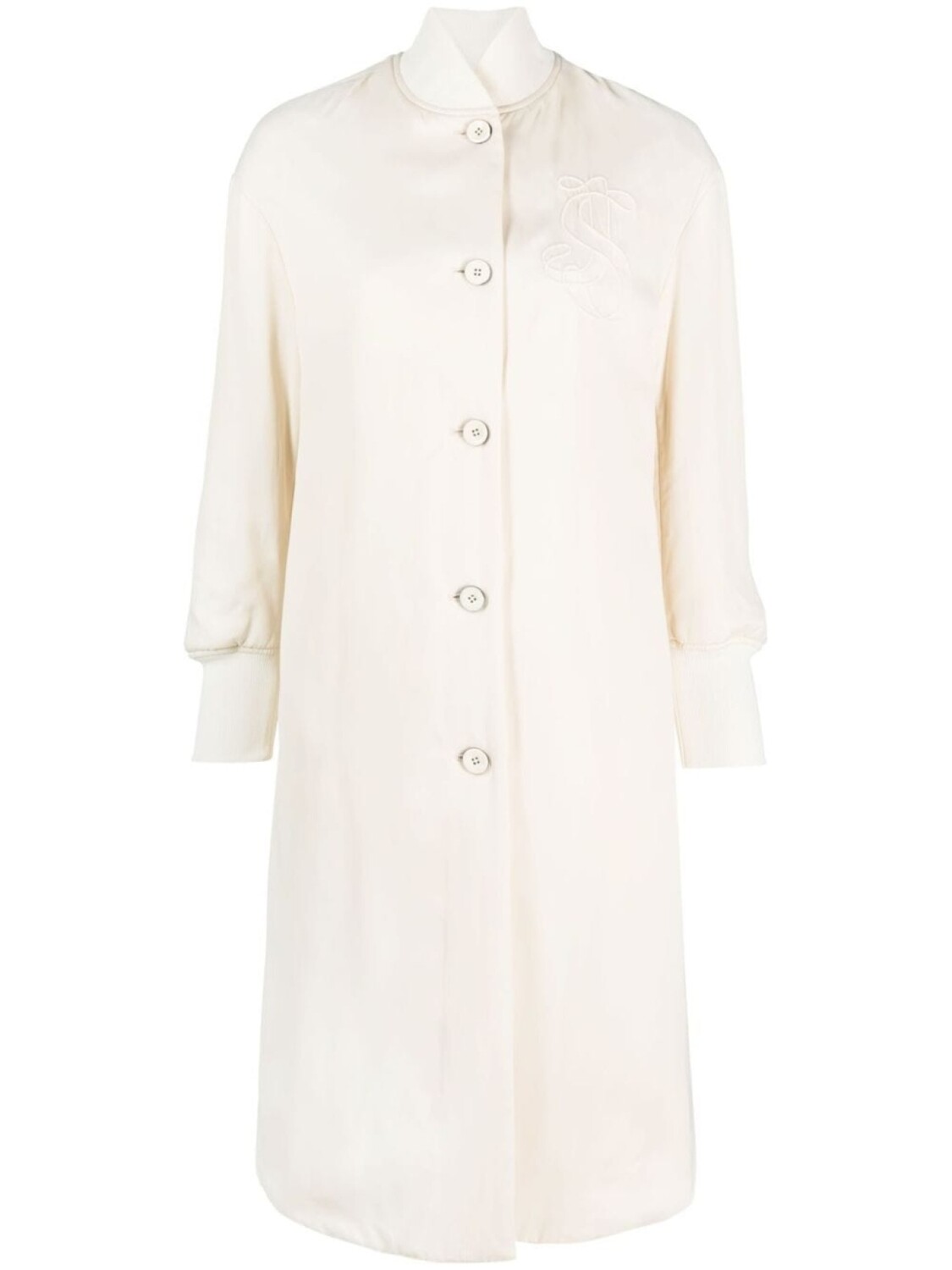 

Jil Sander бомбер с логотипом, белый