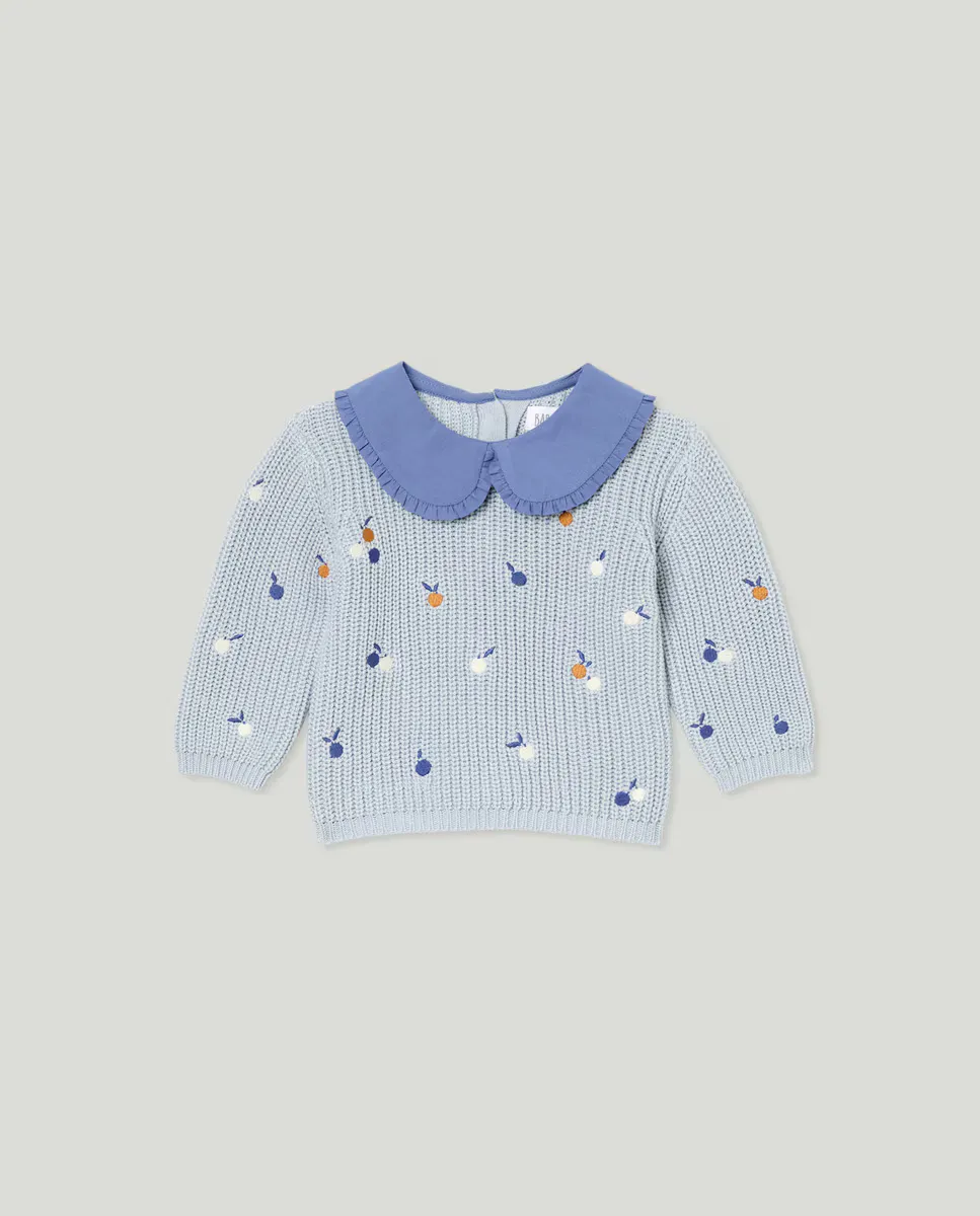 

Свитер для девочки с вырезом Baby El Corte Inglés, синий