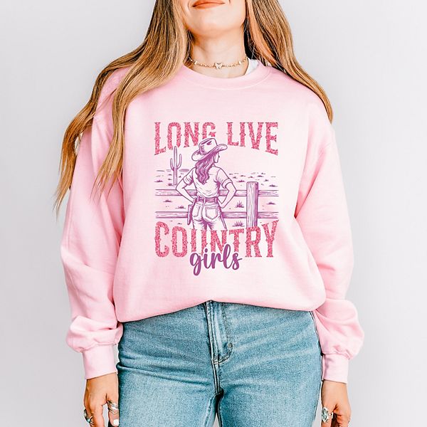 

Футболка с принтом Long live country girls glitter Simply Sage Market, Light Pink, Зеленый, Футболка с принтом Long live country girls glitter Simply Sage Market, Light Pink