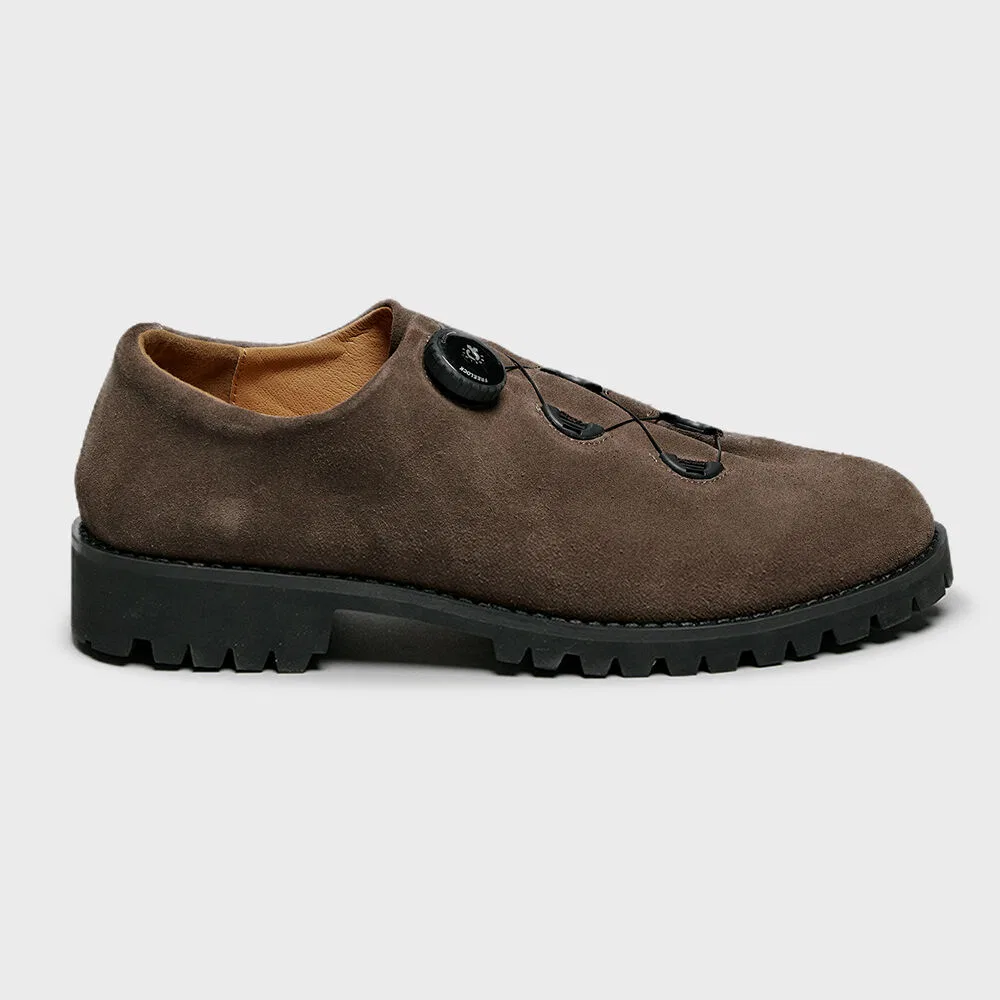 Мужские слипоны F/L Mountain угольного цвета от Molle Shoes