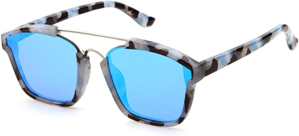 

Солнцезащитные очки с защитой UV400 | Зеркальные линзы, плоская верхняя часть, цветные линзы | Для женщин и мужчин, для занятий спортом на открытом воздухе и вождения DSVIGF, 03