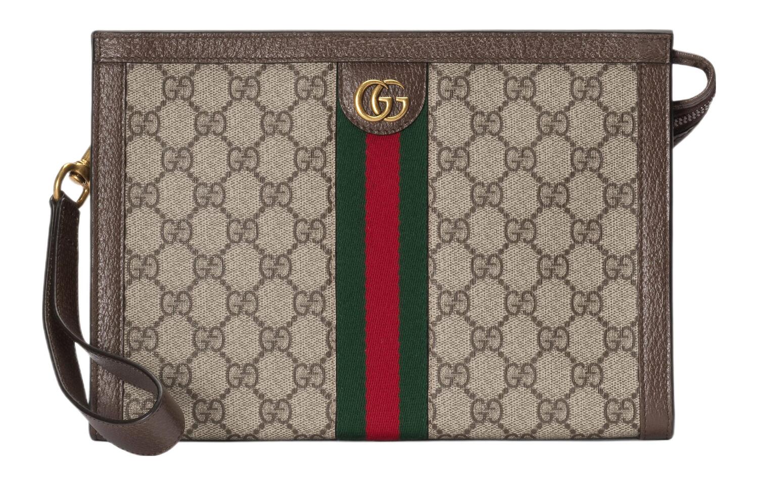 

Сумка-клатч Ophidia Canvas из холста для мужчин Ebony/Brown GUCCI