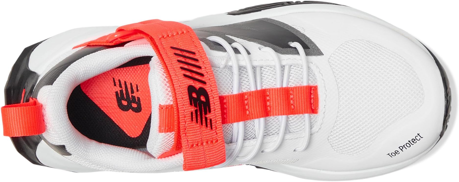 Кроссовки New Balance Kids Fuelcell Play Bungee With Top Strap, цвет White/Urgent Red/Black — фото 2
