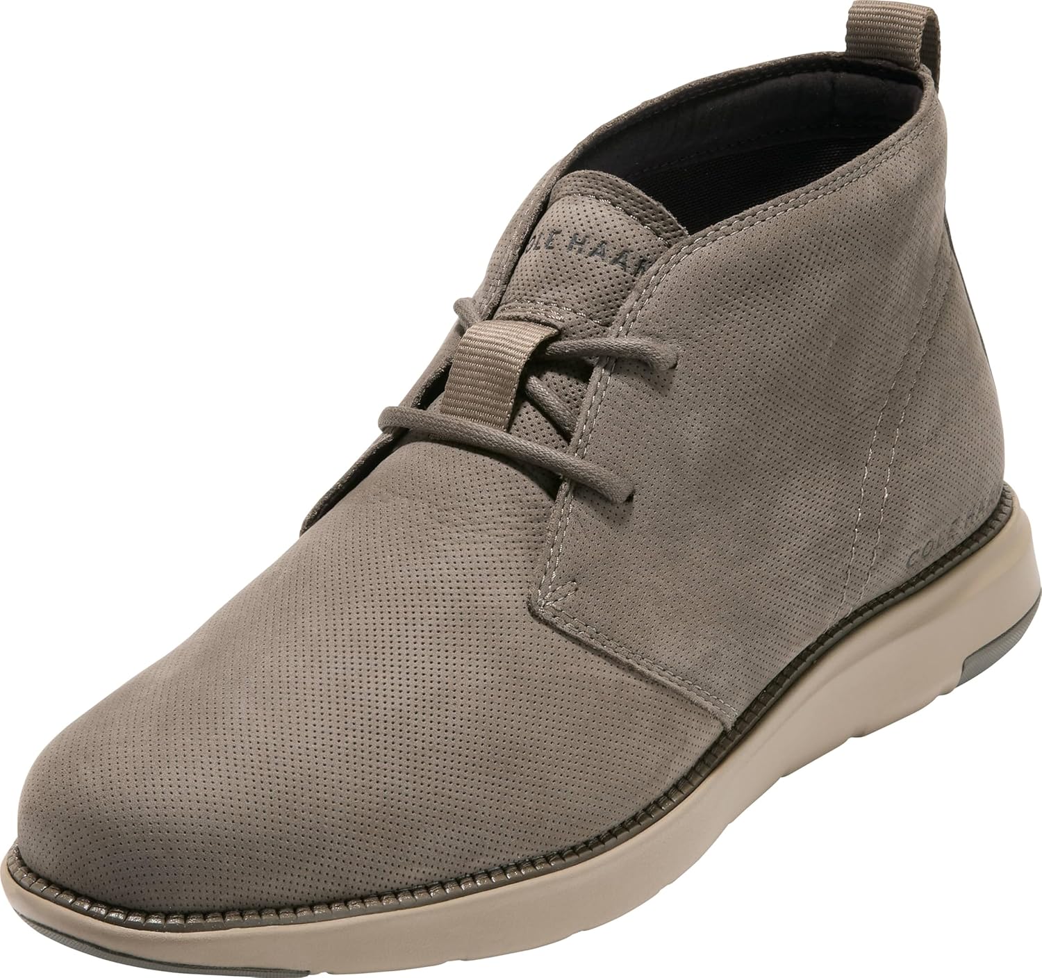

Мужские туфли Cole Haan - Grand Atlantic с гладким носком, Ch Morel Nubuck Micro Perf/Dune Wr