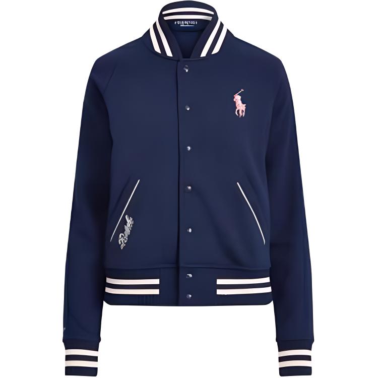 FW22 Бейсбольная куртка женская темно-синяя Polo Ralph Lauren