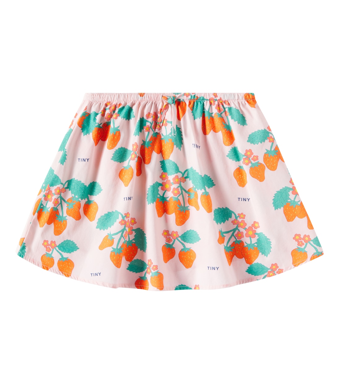 

Юбка из хлопка с принтом клубники Tinycottons, Pastel Pink