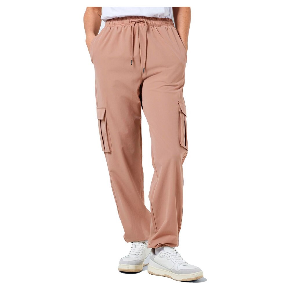 

Брюки Noisy May Kirby Woven High Waist Cargo, бежевый