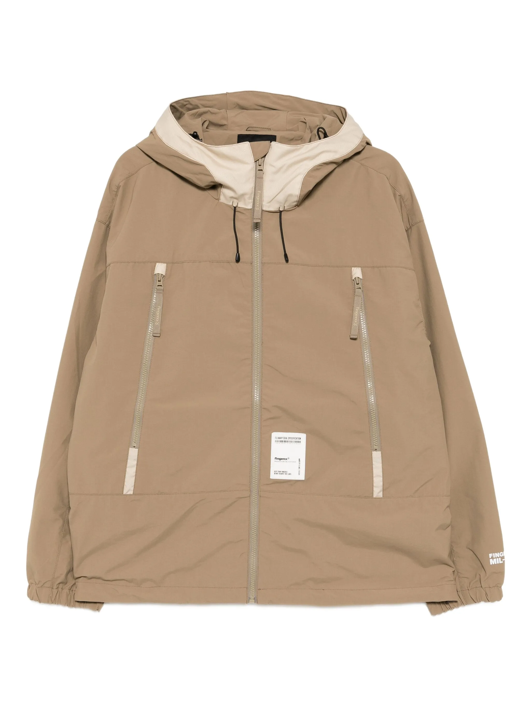 

Куртка с нашивкой-логотипом Fingercroxx, коричневый