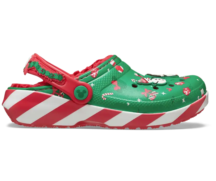 

Детские классические сабо с подкладкой Mickey Holiday Crocs, мультиколор