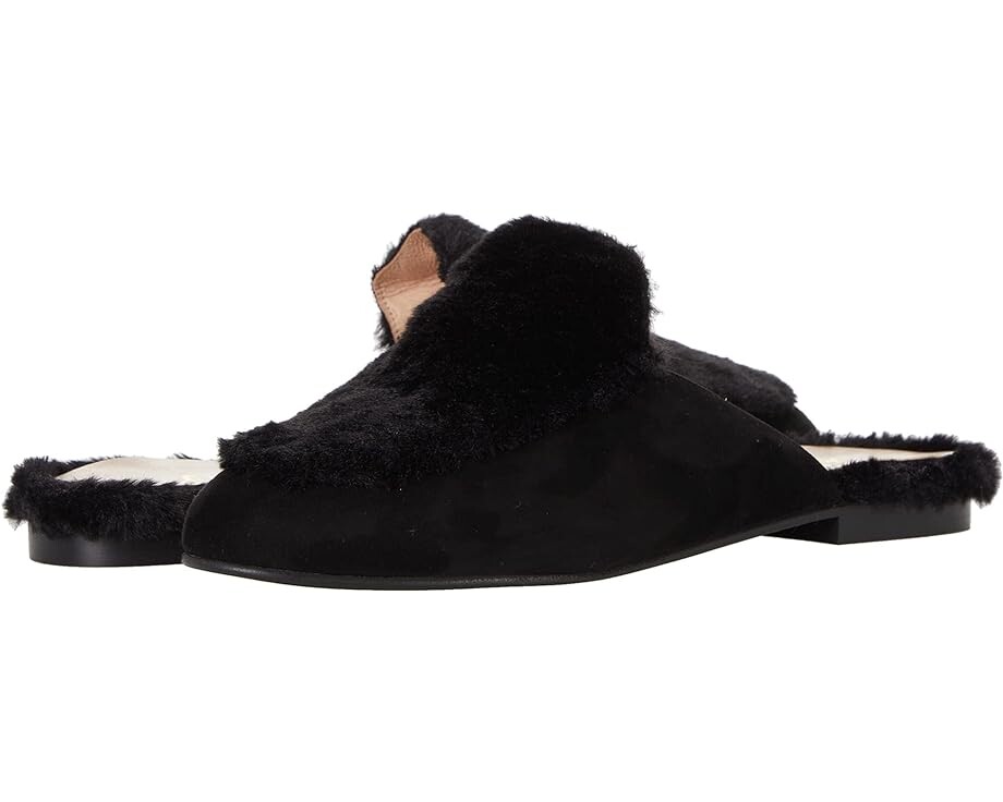 

Лоферы French Sole Comb, цвет Black Suede/Faux Fur