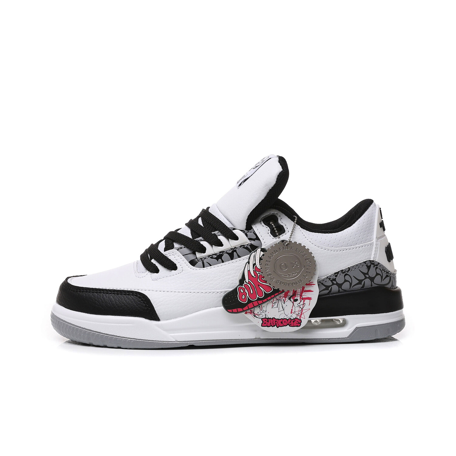 

Кроссовки BURCOME Skateboarding Shoes Unisex Low-top White, белый