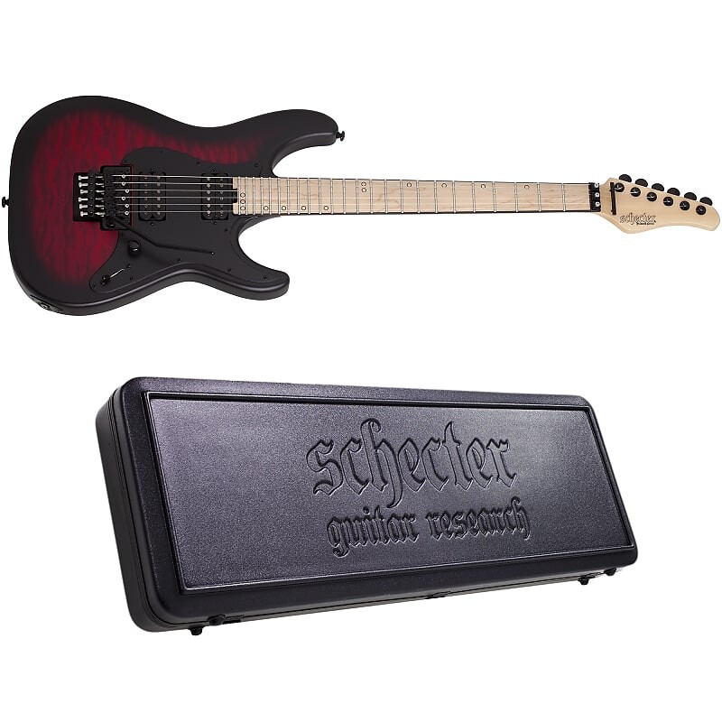 

Электрогитара Schecter Miles Dimitri Baker SVSS Crimson Red Burst Satin Electric Guitar + Hard Case