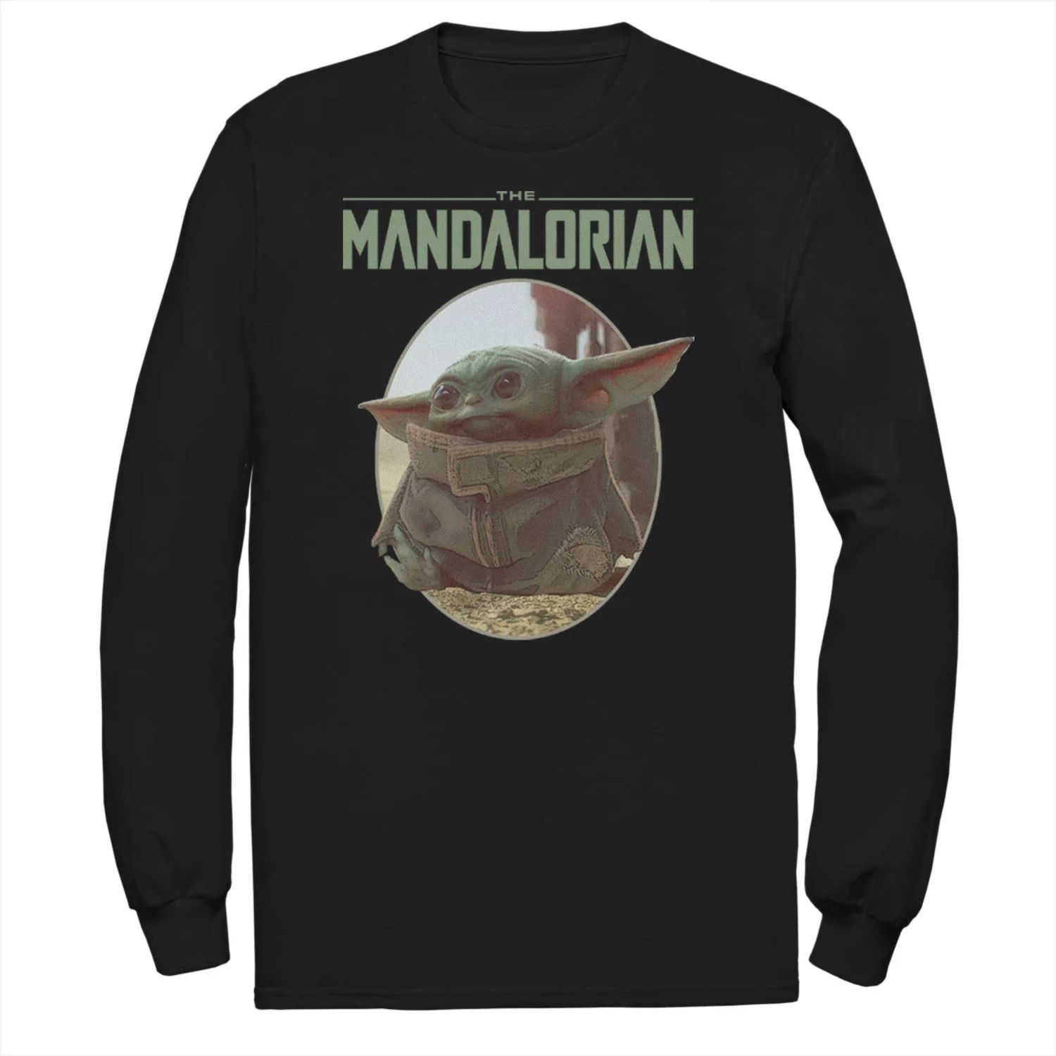 

Мужская футболка с портретом Star Wars The Mandalorian The Child Circle