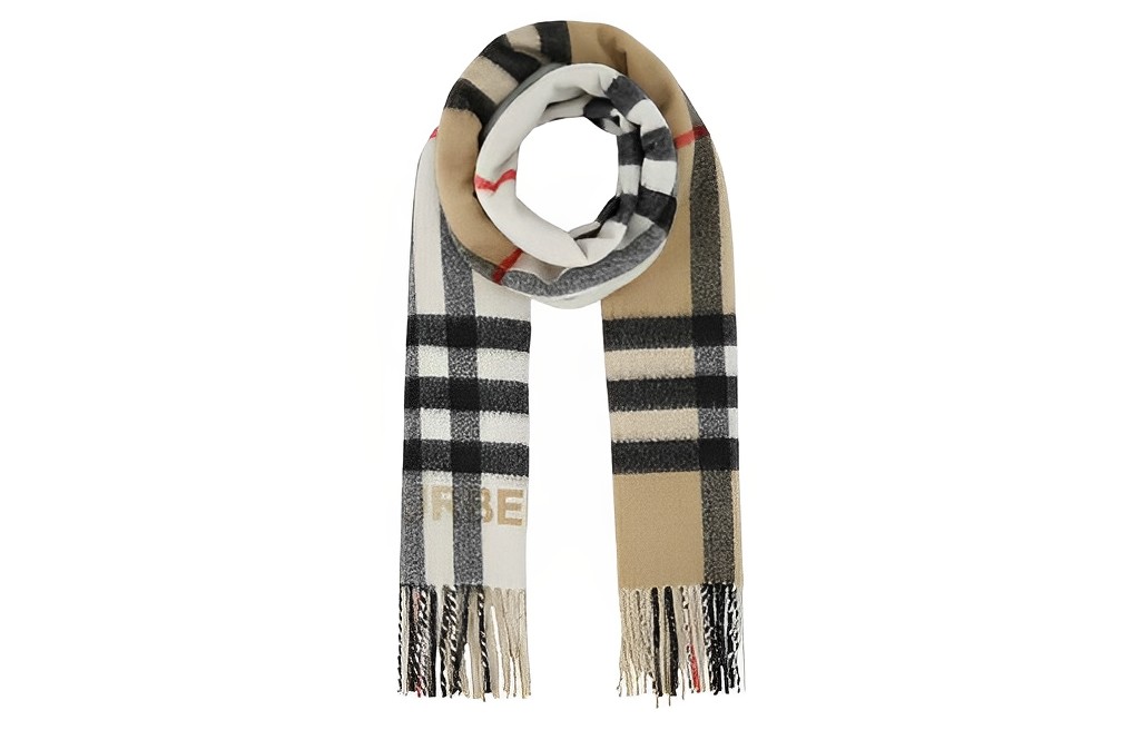 

Шарф с бахромой и клетчатым узором Burberry