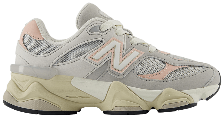 

Кроссовки New Balance 9060 Little Kid 'Grey Matter Pink Haze', серый