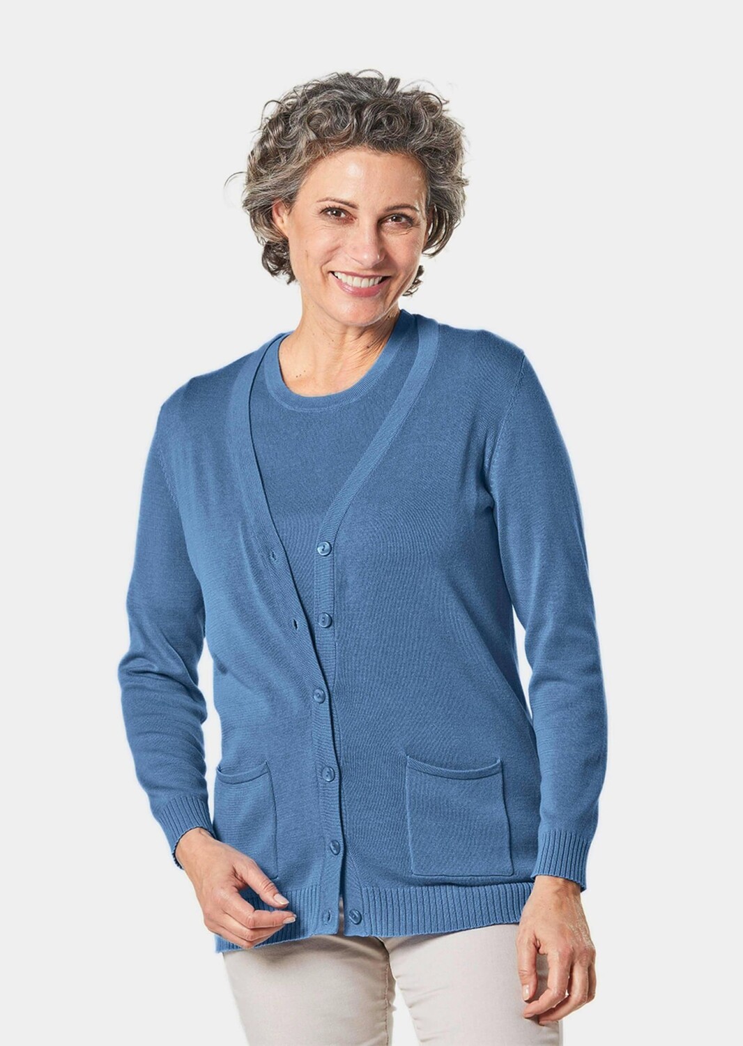 

Кардиган GOLDNER Twinset, цвет jeansblau