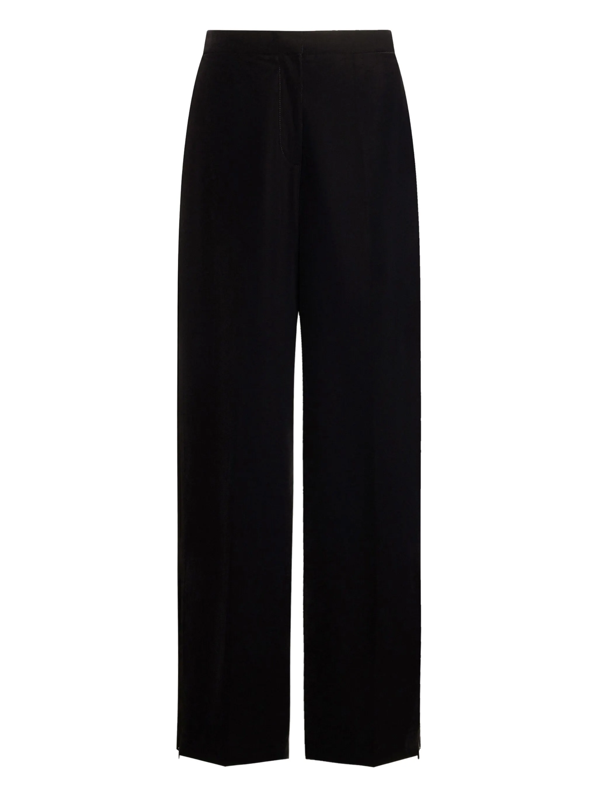 

Бархатные брюки прямого кроя 12 Storeez, черный